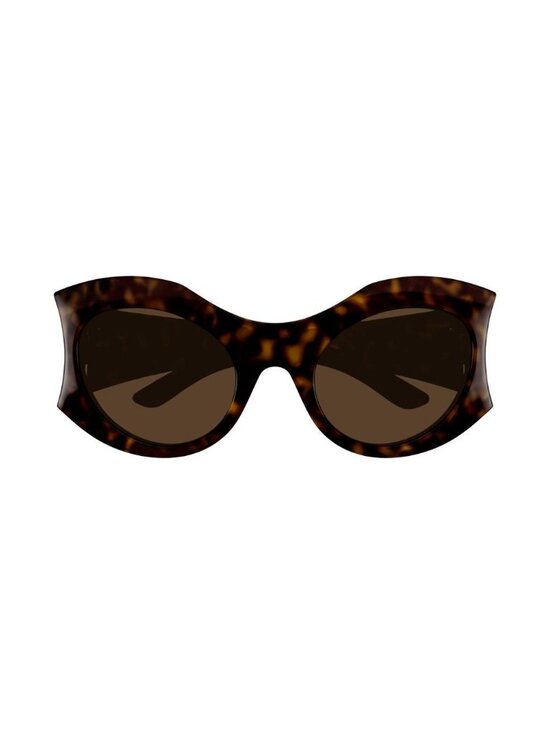 NEW BALENCIAGA SUNGLASSES BB0256S 002 WOMEN BUTTERFLY BROWN EYEWEAR